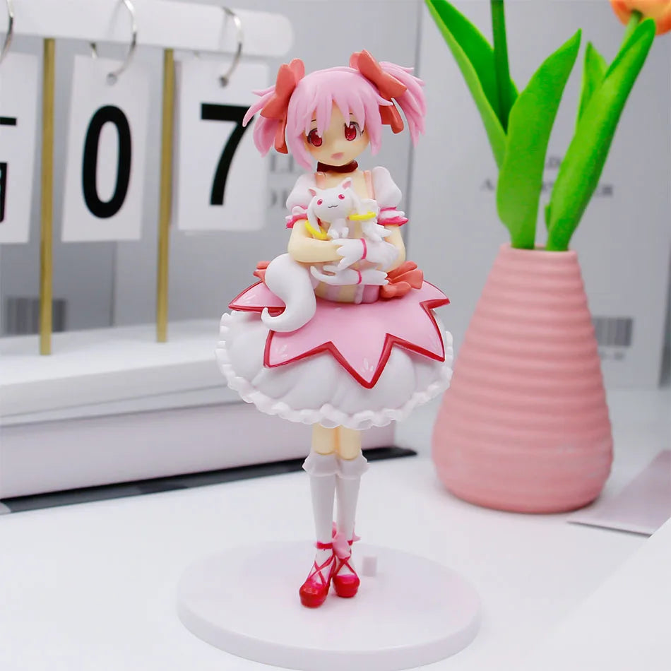 17-23cm Puella Magi Madoka Magica Aniem Figure Kaname Madoka Action Figure Magic Girl Model Decor Statue Dolls Toys SF Gifts
