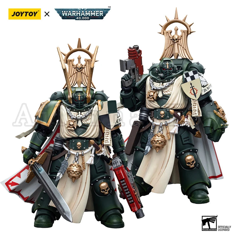 JOYTOY 1/18 Action Figure 40K Dark Angels Master Lazarus Master With Power Fist Anime Military Model