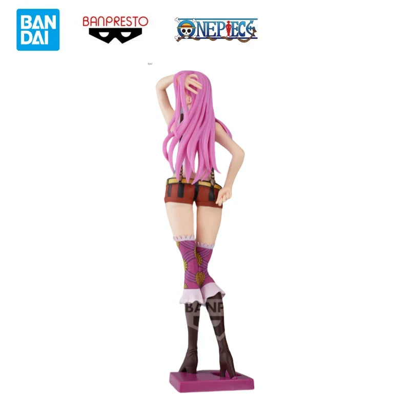 Puppe, brandneu, verpackt, auf Lager, Bandai, Originalverpackung, Original One Piece Glitter Glamours Jewelry Bonney, Anime-Charaktere, Garagen-Kit