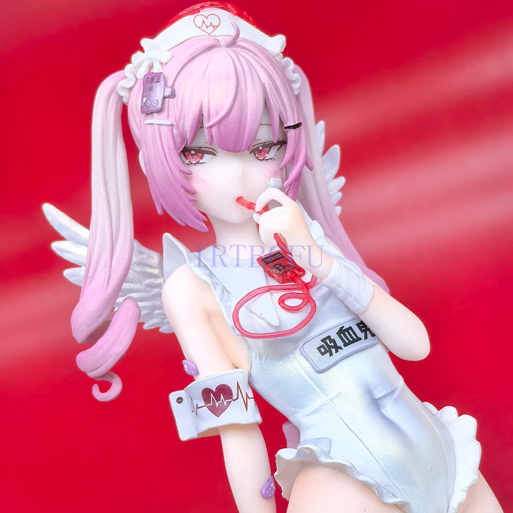 Two Colour Tsukuyomi Riko Trainee Nurse Bibi Buttons 1/6 Girl Toy Chinese Anime PVC Action Figure Toy Game Collection Model Doll