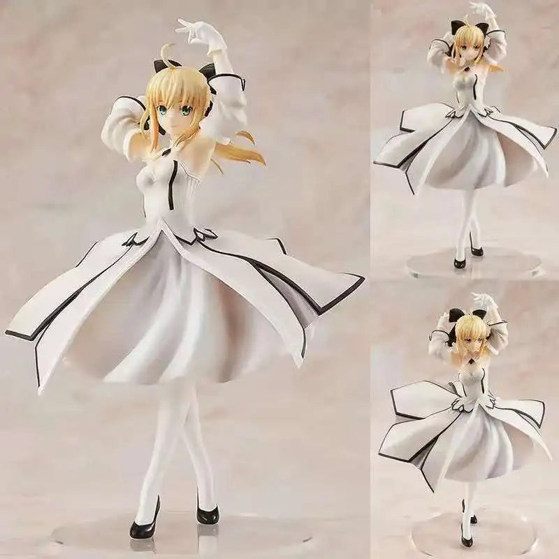 Bewegliche Anime-Figur Fate Stay Night Saber Altria Pendragon Modell Spielzeug Geschenk für Sammler Geburtstag