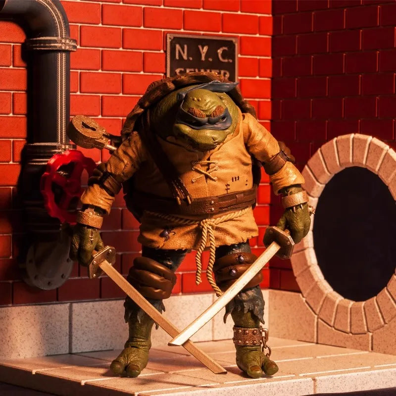 Wikeetoys Display Base New York Sewer Maßstab 1/12 für 6 Zoll Actionfiguren TMNT Einfache Szene für Fotos