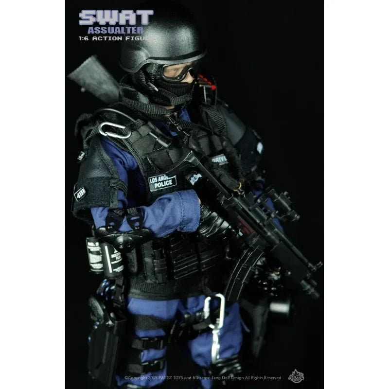 1/6 Scale Simulation Team Police SWAT Military Assualter Breacher Point-man Soldier Model 12inch Action Figure Joint Toy