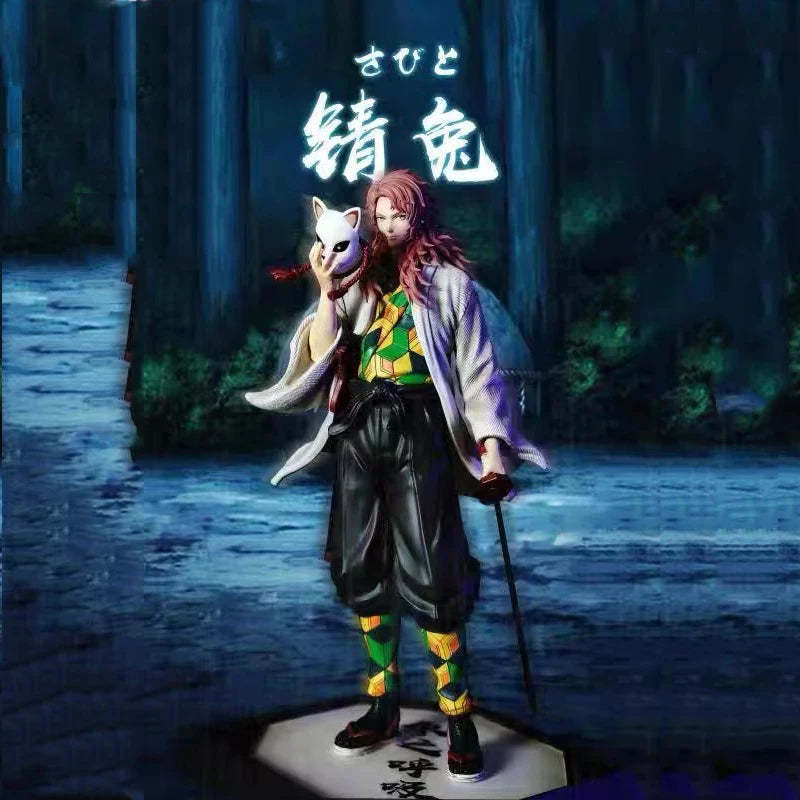 32CM Anime Demon Slayer Kimetsu No Yaiba Figur Kokushibo PVC Actionfiguren GK Statue Modell Puppenspielzeug für Kinder Geschenke