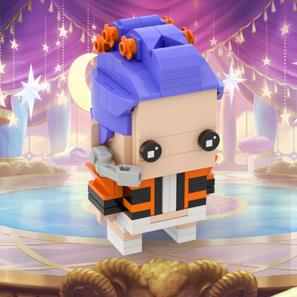 2026 Huntrix Girl Rumi Action Figures Building Blocks Set Zoey Q Version Character Assembled Toys Christmas Gift for Anime Fans