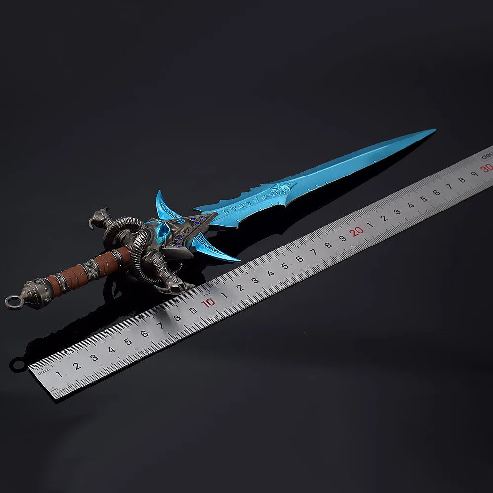 World of Warcraft Оръжие Frostmourne Nerzhul The Lich King Игра Периферна 30 см Метална игра Катана Самурайски меч Подаръчни играчки Оръжие