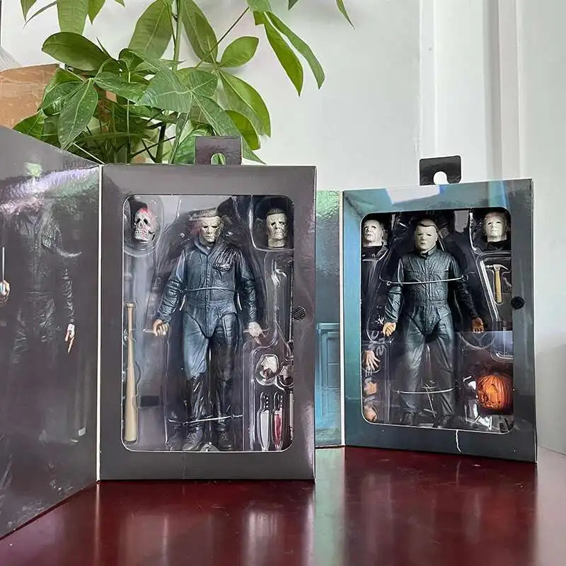 NECA Figure Michael Myers With LED Pumpkin Halloween Figure Ultimate Action Toy Doll Decor Christmas Gift Halloween Horror Toy
