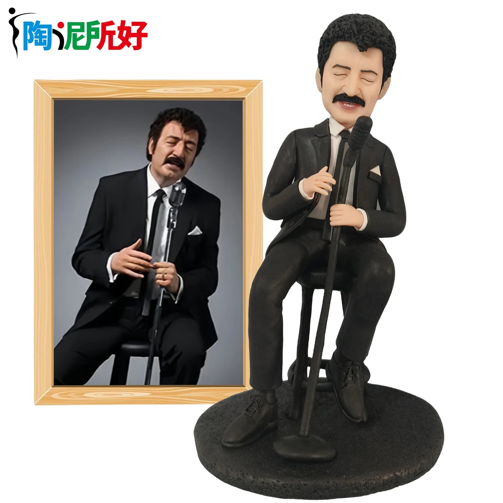 Custom Bobblehead Figure,Full Body Customization on Pictures,Personalized Bobblehead Doll Christmas Gift for Parents and Family