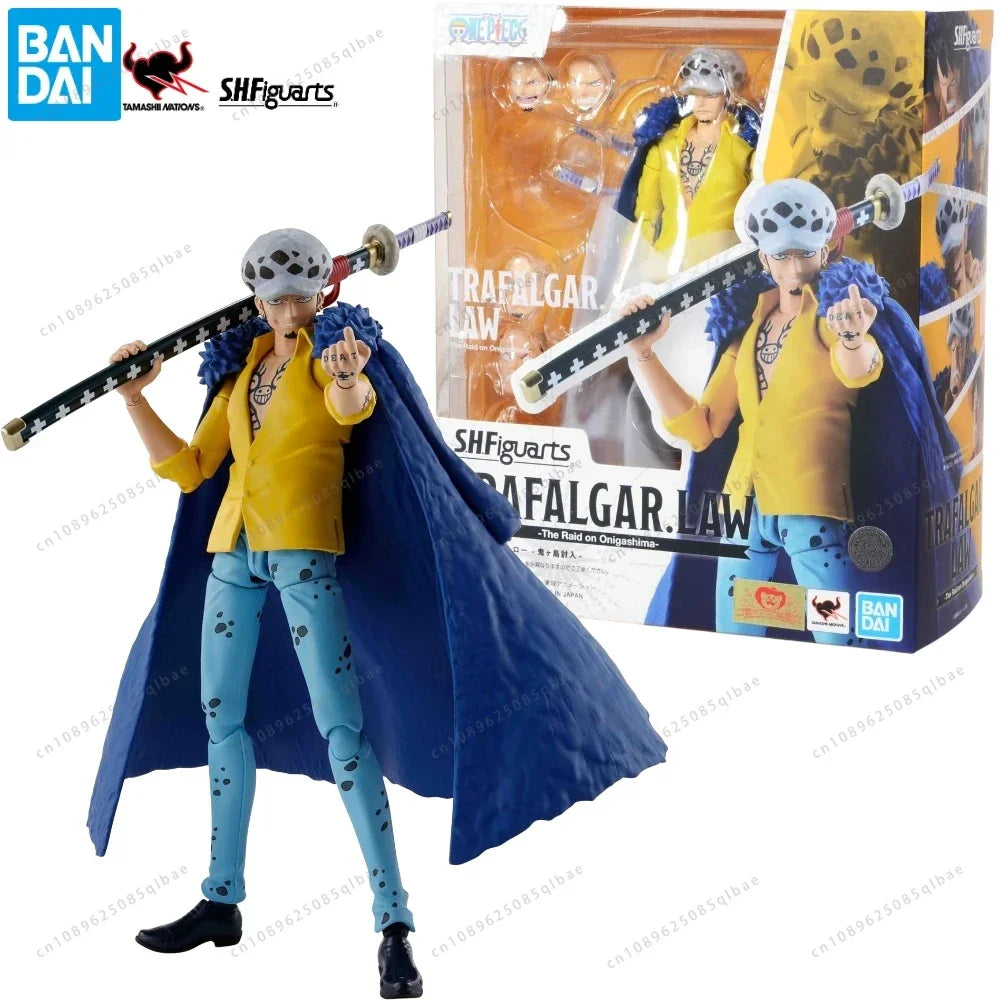 In Stock Bandai S.H.Figuarts Shf Monkey D. Luffy Gear 5 Zoro Sanji Yamato Trafalgar Addition Action Figure Collection Toy Gift
