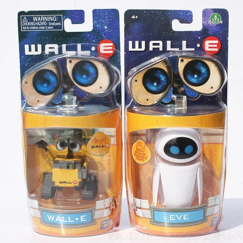 Wall-E Робот Wall E EVE PVC екшън фигурка Колекция Модел играчки Кукли 6 см 2 вида