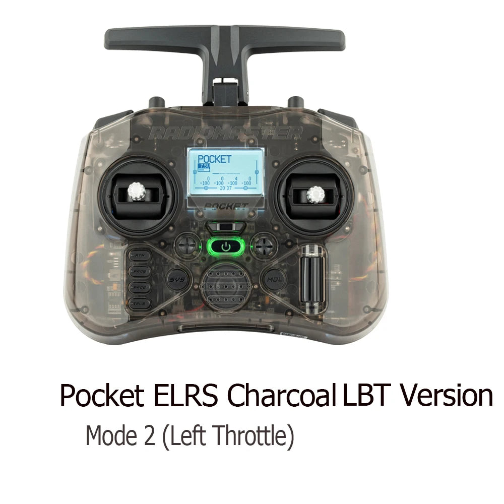 RadioMaster Pocket Hall Gimbal Transmitter Remote Control Portable Lightweight Preinstalled EdgeTX ExpressLRS Or MPM CC2500