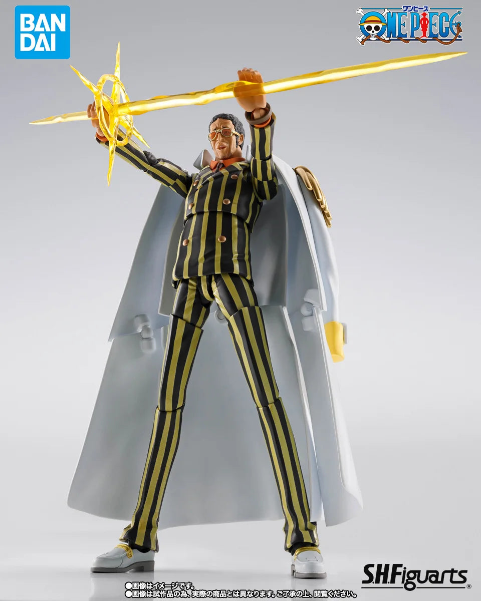 Bandai Officially Licensed One Piece S.H.Figuarts Borsalino -Future Island Egghead Figures Anime Model Genuine Boxed Toy Gift