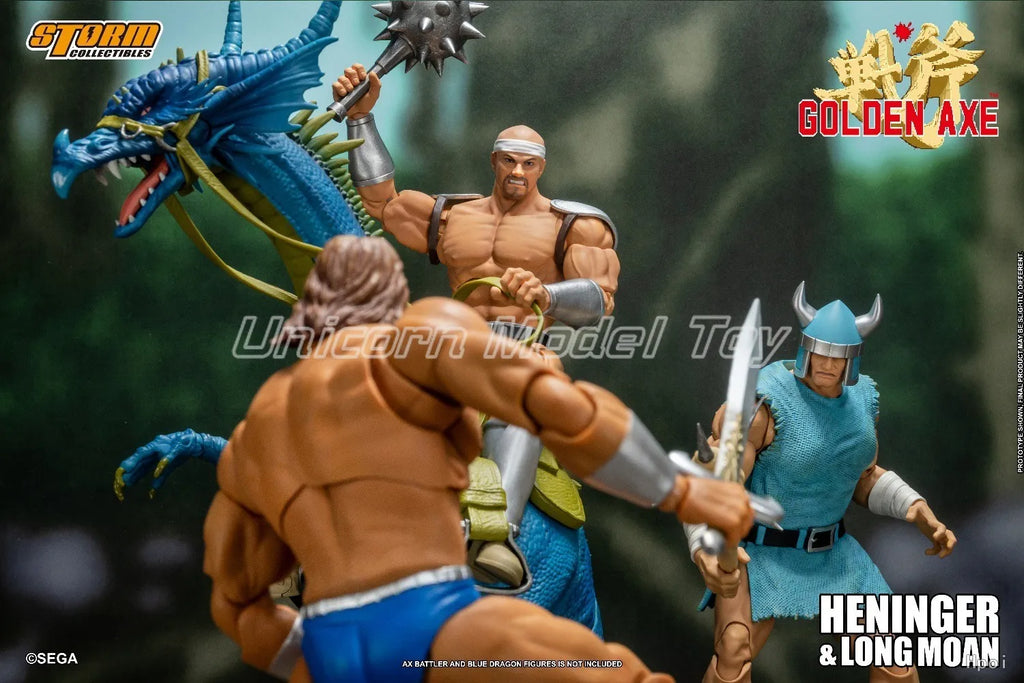 【UA】Storm Toys  GOLDEN AXE HENINGER & LONG MOAN 2 PACK Scale 1/12 Action Figures Models Toys Gifts