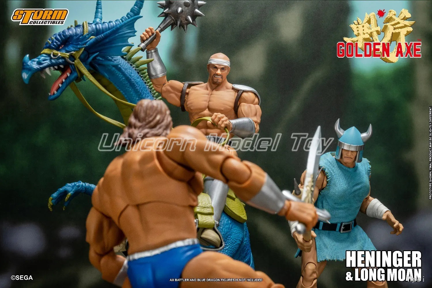 【UA】Storm Toys  GOLDEN AXE HENINGER & LONG MOAN 2 PACK Scale 1/12 Action Figures Models Toys Gifts