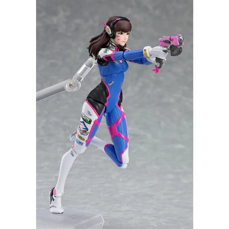 Max Factory Original Figma#408 D.Va Song Hana 140mm Anime Action Figures Toys for Boy Christmas Gift Collectible Model Ornaments