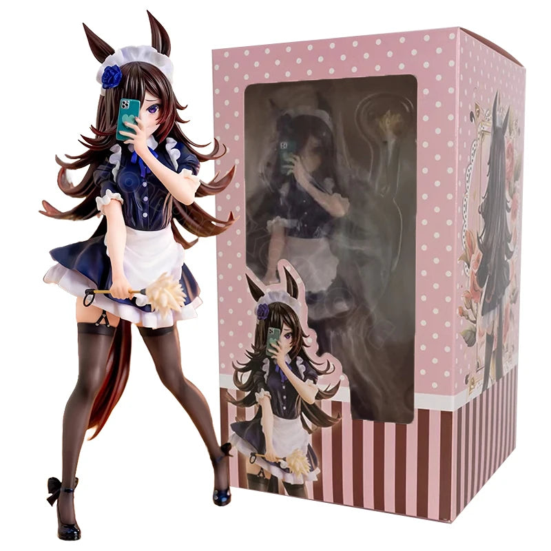 25cm Umamusume Pretty Derby Rice Shower Anime Girl Figure Satono Diamond/Matikanetannhauser/Kitasan Black Action Figure Doll Toy