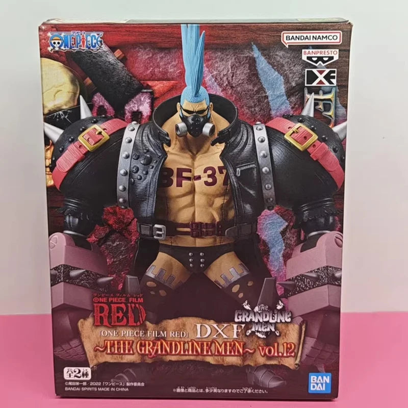 Original Bandai Banpresto One Piece The Grandline Men Franky Thousand Sunny Anime Actionfiguren Modell Geschenk für Anime-Fans Spielzeug