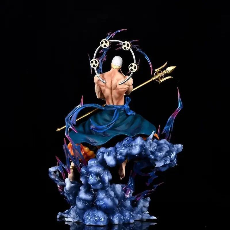 One Piece Enel Gk Action Figure Led Light Up Three Head Sculpt Pvc Collectible Model Figurine Ornament Adult Desktop Ornament