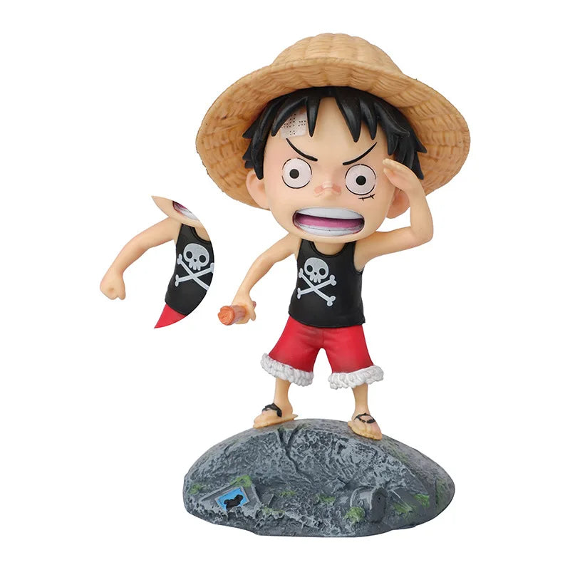 Anime One Piece Figur Monkey D. Luffy PVC Actionfigur Statue Sammlermodell Kinderspielzeug Puppe Geburtstags- und Weihnachtsgeschenke
