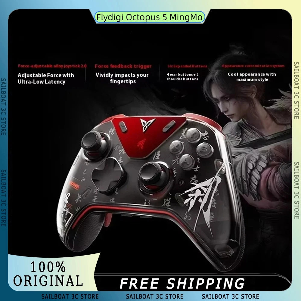 Flydigi Octopus 5 MingMo Game Controller APEX5 WuChang Wireless Gamepad with Alloy Joystick RGB for Switch 2 Steam Xbox PC Gifts