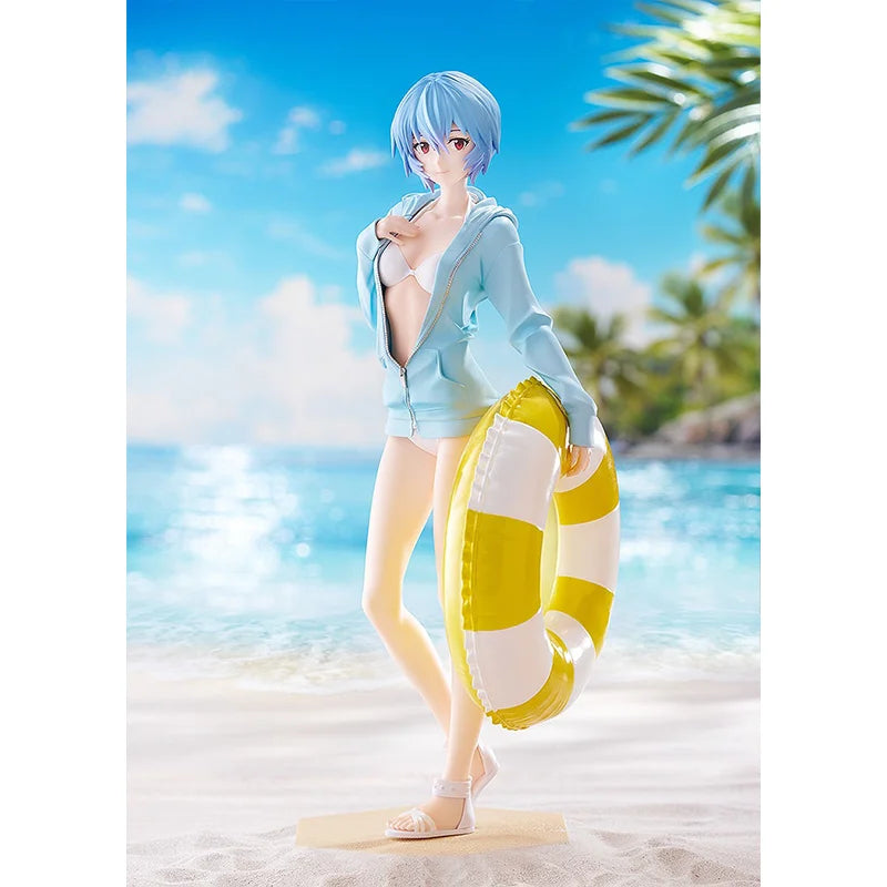 Good Smile Company Evangelion Asuka Shikinami Langley Beach Queens Pop up Parade Ayanami Rei  Anime Figure Action Model Toys
