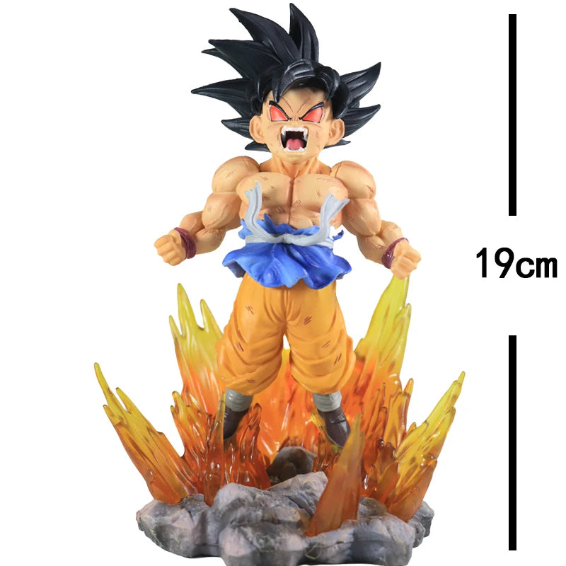 Son Goku Super Saiyajin Figur Anime Dragon Ball GT Goku DBZ Actionfigur Modell Geschenke Sammlerfiguren für Kinderhaltung