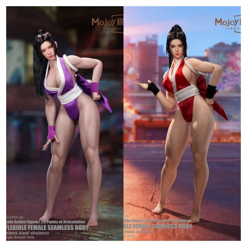 Mojoy Studio Mj-Bd01/Bd02 1/6 Female Seamless Figure Silicone Body 12'' 28 Joints Movable Eye Super Flexable Action Figure Body