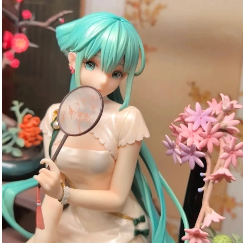 Hatsune-Miku Style1/7 Action Figure Ancient Style Model Cheongsam Singer Kawaii Theme Decoration Display Desktop Decoration Gift