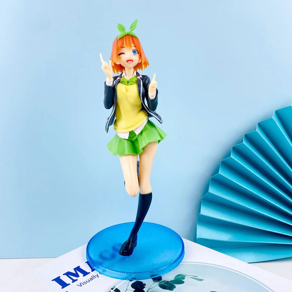 20CM Anime Figure Vital School Uniform The Quintessential Quintuplets Ichika Nino Miku Yotsuba Itsuki  Model Dolls Toy Gift PVC
