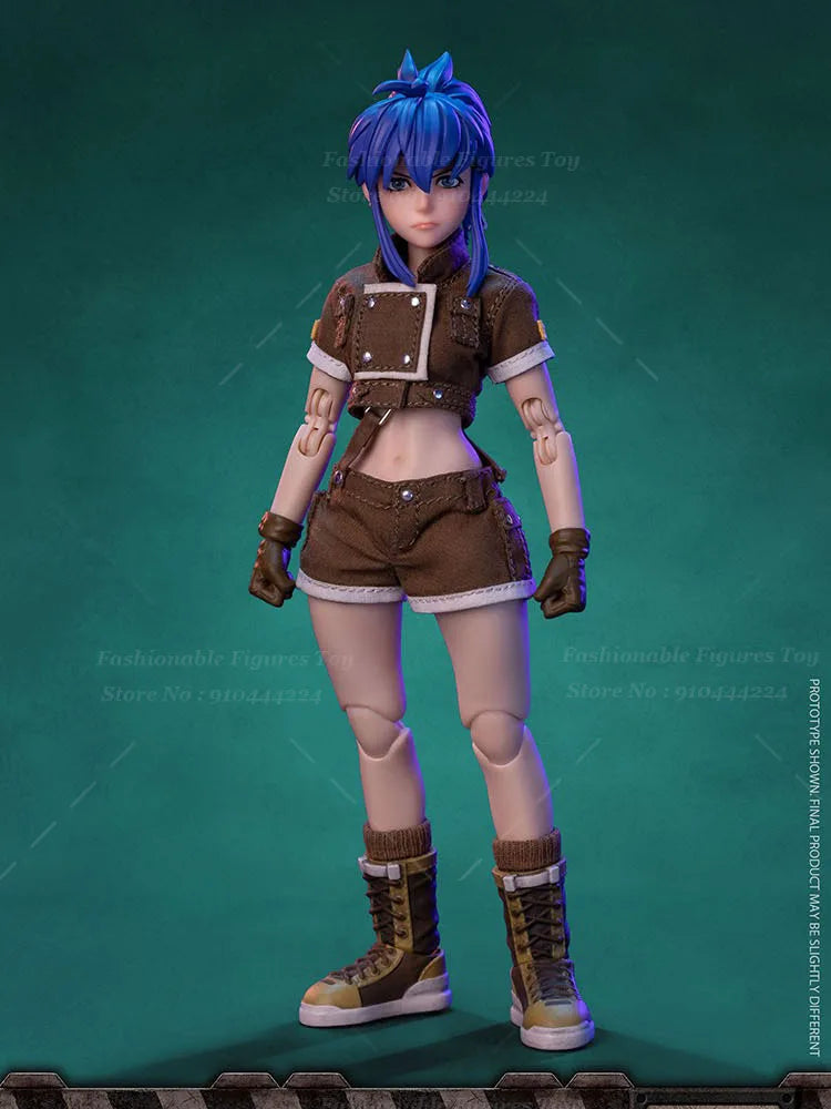 TUNSHI STUDIO 1/12 Female Soldier Leona Heidern With Double Head Sculpt Special Effects 6Inch Action Figure Body Toys