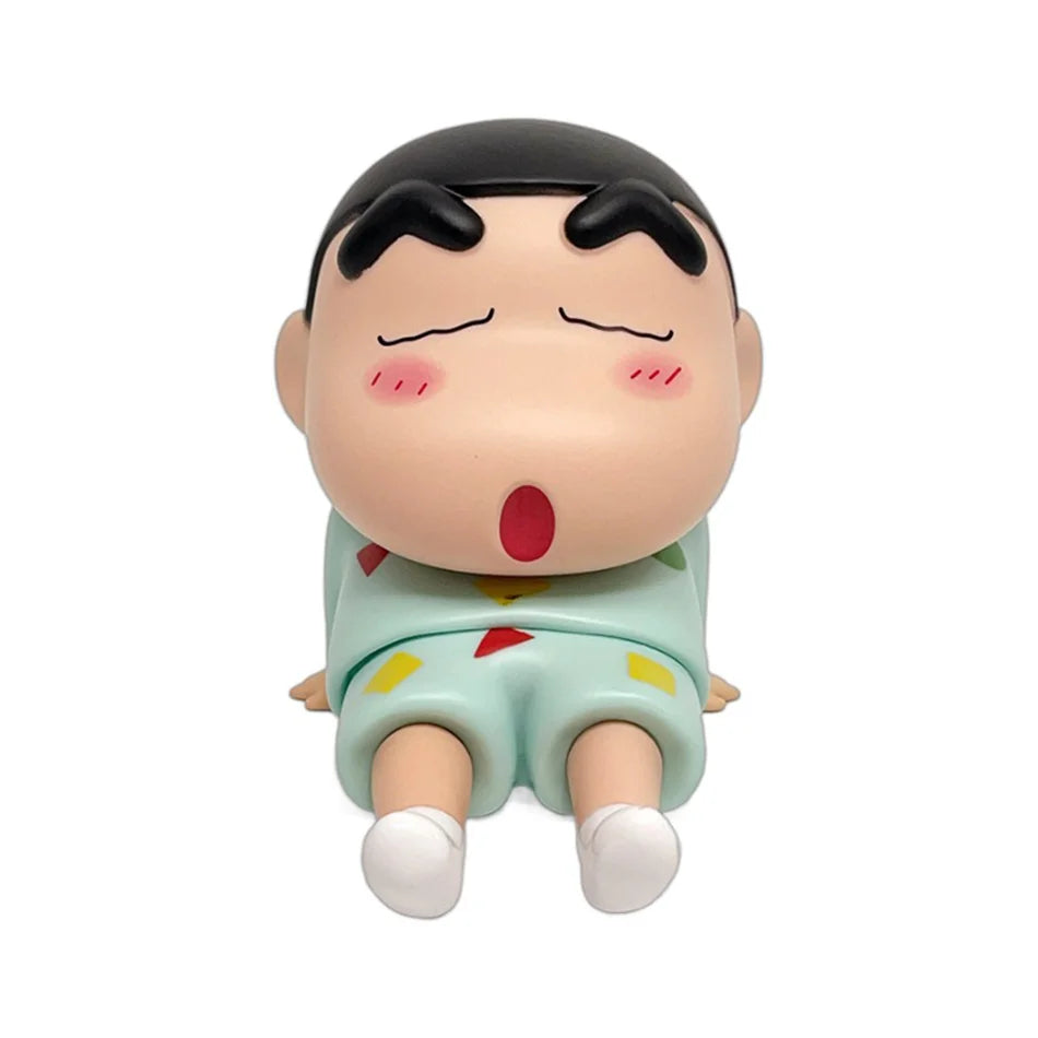 Crayon Shin-Chan Anime Figure Phone Holder Kawaii Desktop Ornaments Phone Support Mini GK Collection Decoration Toys Girls Gifts