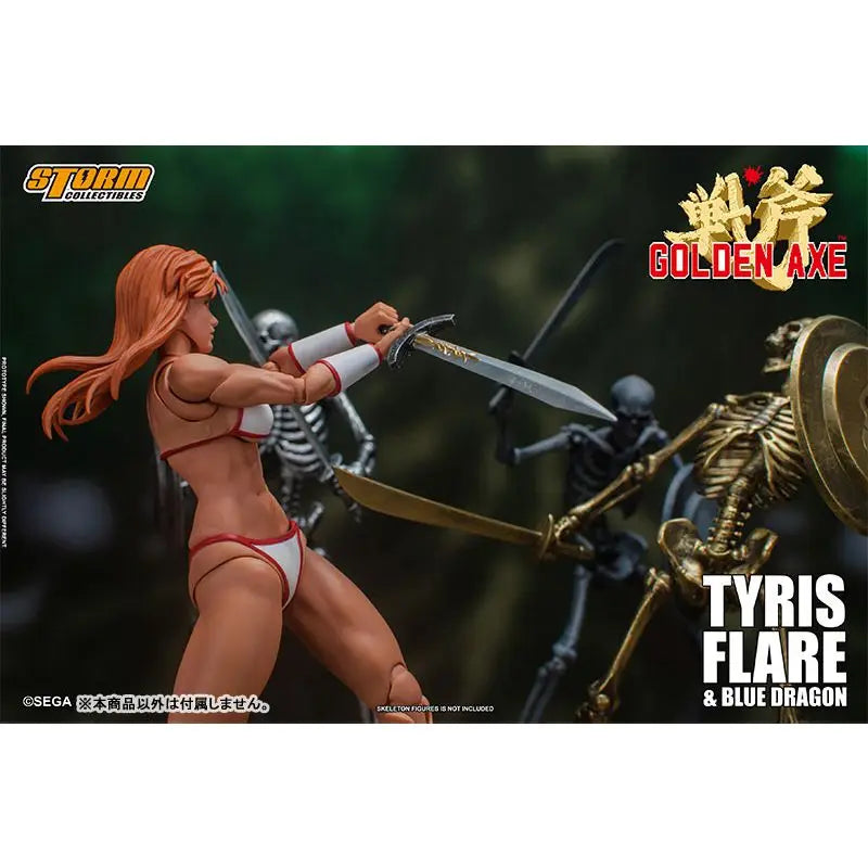 100% Original Storm Toys SGGX05 1/12 Classic Arcade Battle Axe Female Warrior Tyris Flare & Blue Dragon Set Action Figures Model