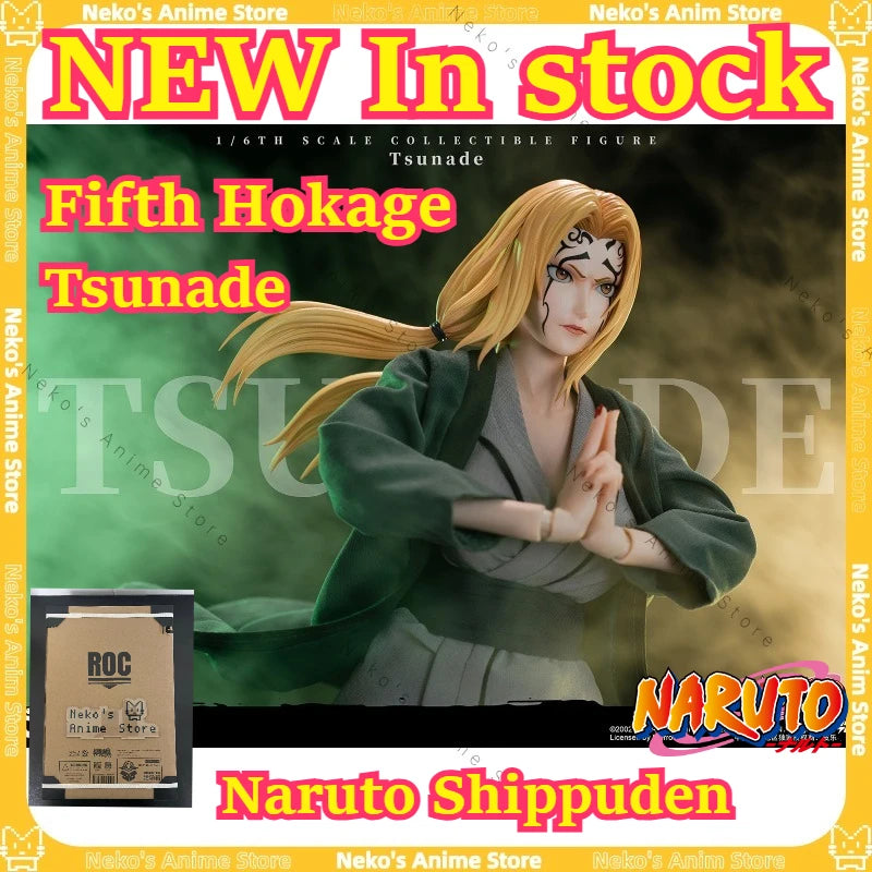【In Stock】ROCKET TOYS Naruto Shippuden Fifth Hokage Tsunade Collectibles Action Figure Anime Model  Desktop Doll Trendy Toys
