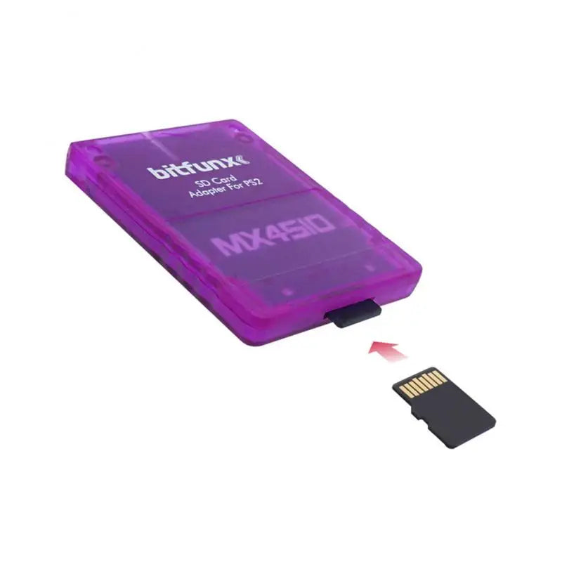 Multifunctional Memory Card Adapter for PS2 MX4SIO SIO2SD Portable Card Reader for PS2 Game Consoles + 32MB 64MB FMCB Card