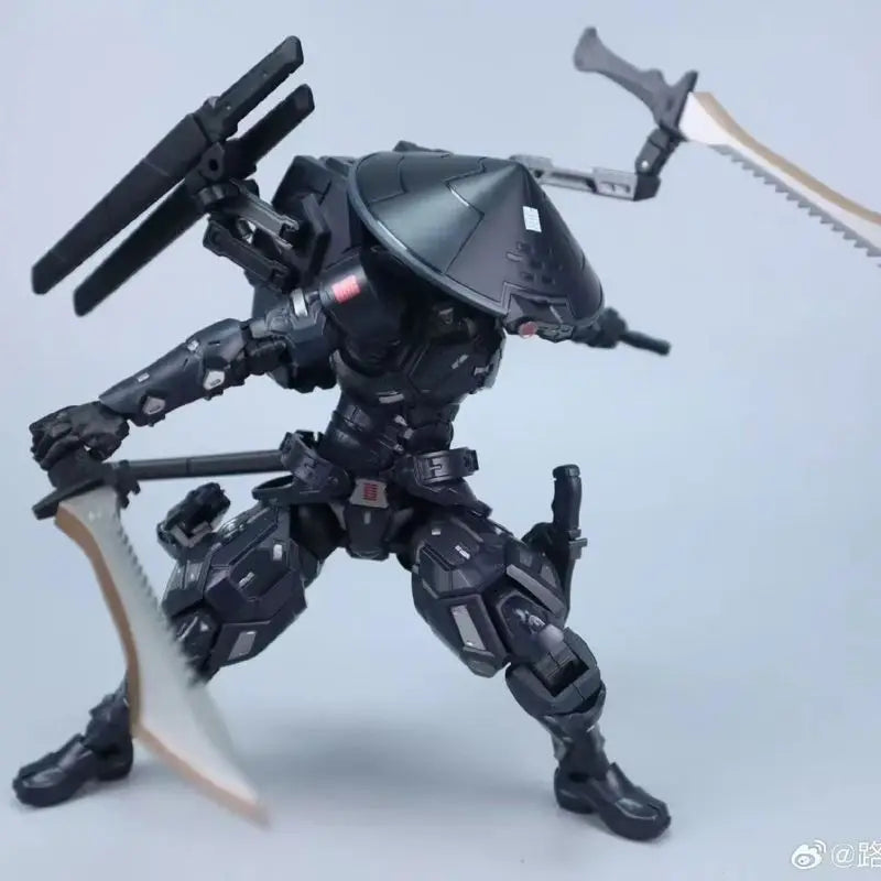 Anime Black Warrior Actionfigur Cool Snake Eye Sc001 Schwarzer Krieger mit Schwert Bewegliche Modellfigur für Kindersammlung Spielzeug