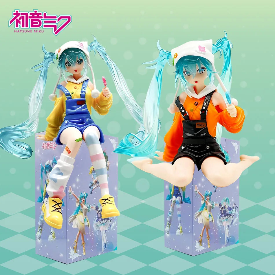 2 Pcs Anime Figure Set 14-20cm Four Leaf Grass Fairy with Sweet Affection Tokyo Kimono Design Action Toys PVC Collection Models