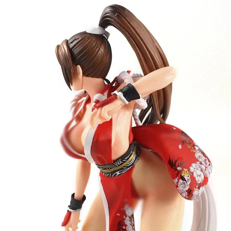 Anime The King Of Fighters Mai Shiranui Actionfigur Fatal Fury Spielfigur, wunderschönes Modell, Spielzeug, Zimmerdekoration, Kindergeschenk