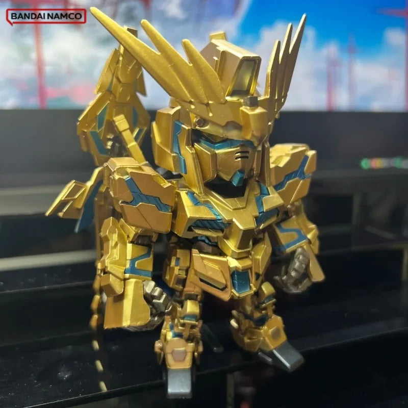 In Stock Bandai QMSV Mini Gold Team Blind Box Trendy Decoration GUN DA Model Toy Collectible Blind Box Trendy Gifts