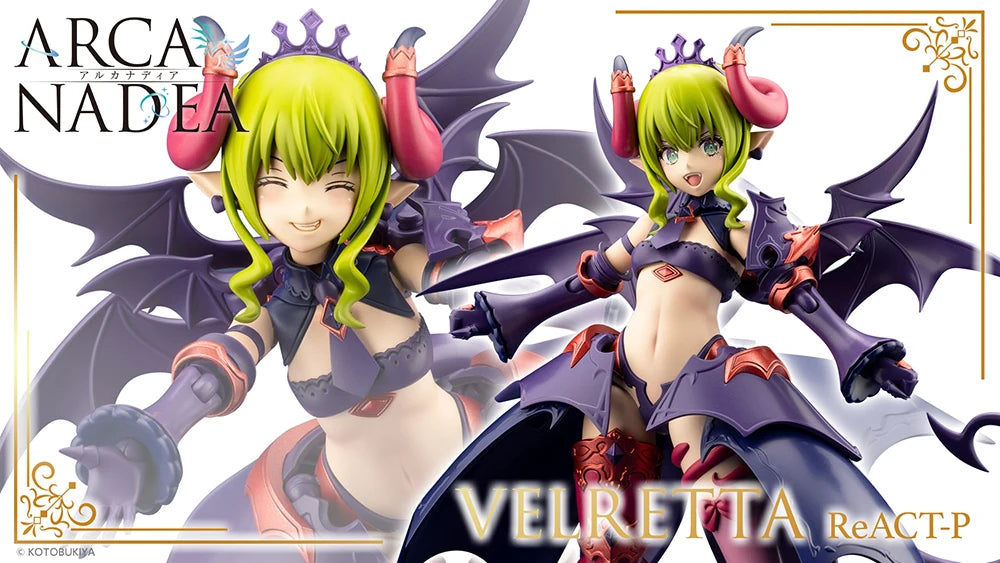 IN Stock Original Kotobukiya AR022 Arcanadea Velretta ReACT-P Assembled Model Kits Action Figure PVC Model Collectible Toys Gift