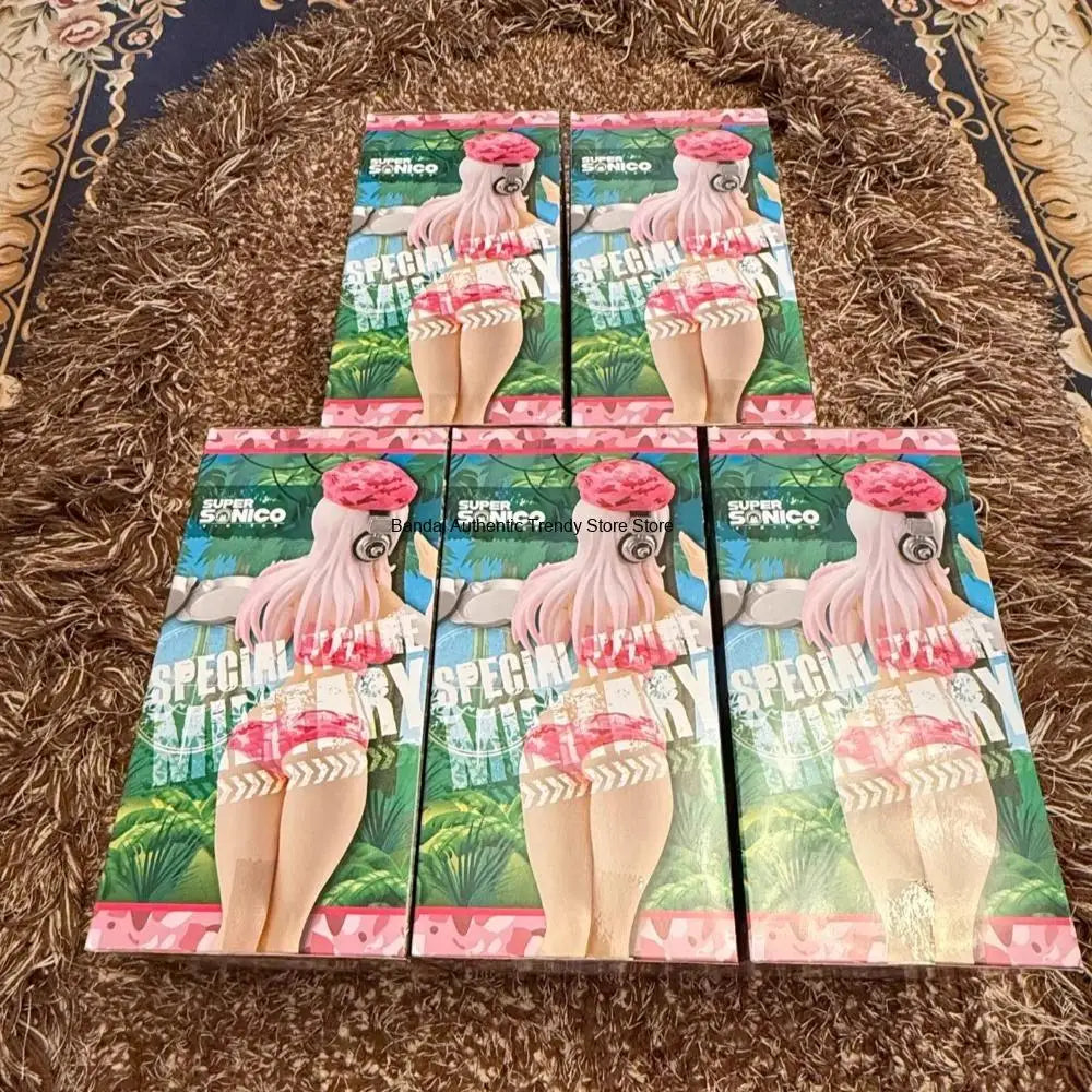 In Stock FuRyu Original Genuine Special Figure Super Sonico Military Nomal Color 18cm Sexy Collections Model Toy Figures Gift