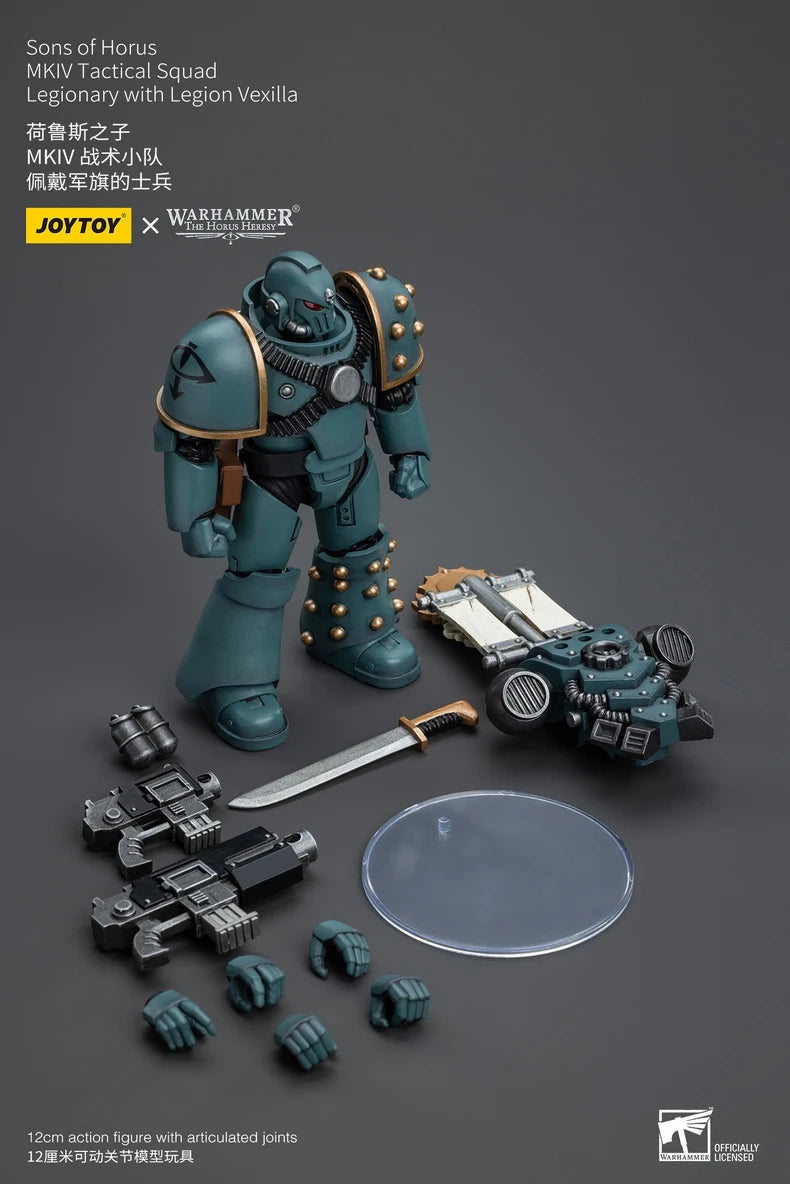 【In Stock】JOYTOY Warhammer 40K Sons of Horus MKIV Tactical Squad 1/18 Action Figure Model Toys