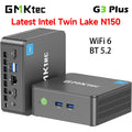 GMKtec G3 Plus Neuester Twin Lake N150 Mini-PC DDR4 3200MT/s NVMe SSD WiFi6 BT5.2 Windows 11 Pro 2,5G RJ45 Desktop-Bürocomputer