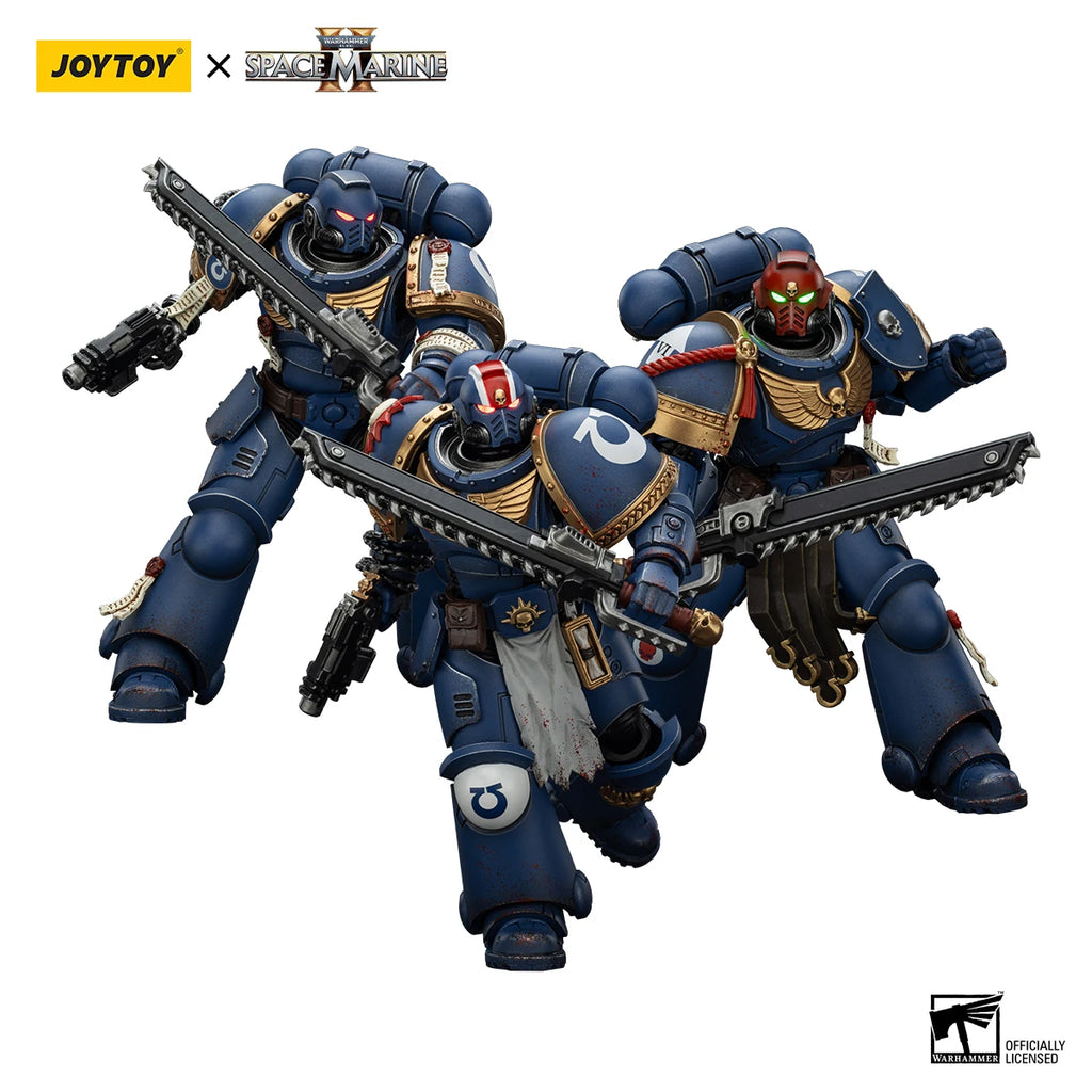 JOYTOY Warhammer 40K Action Figure 1/18 Uitramarines Lieutenant Titus Action Figure Gadriel Brother Chairon Joint Movable Model