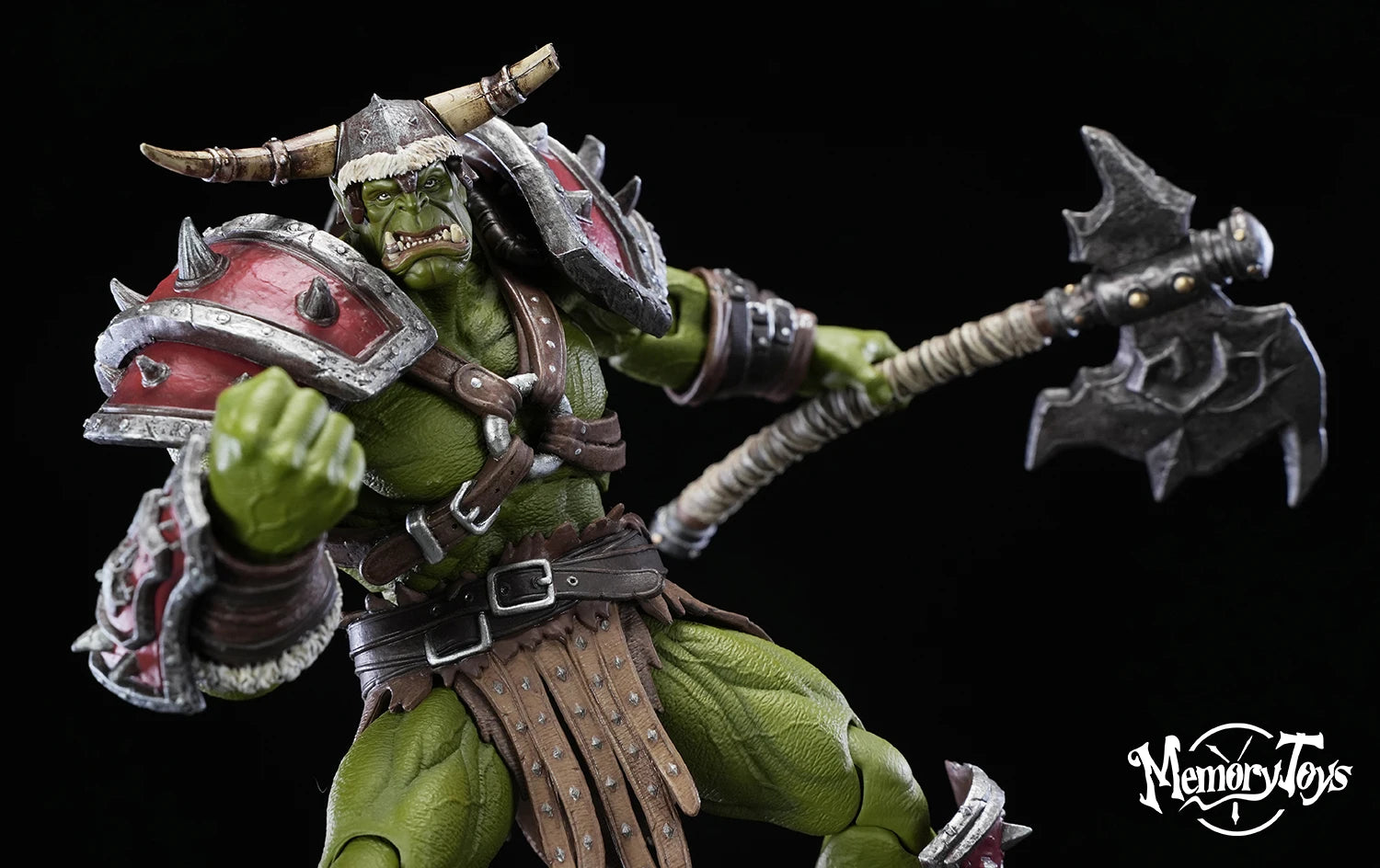 Memory Toys Kagas Adventurer World Third Bomb Orc Mercenary Captain 8" 20cm Action Figure Collectible Toys Doll Model