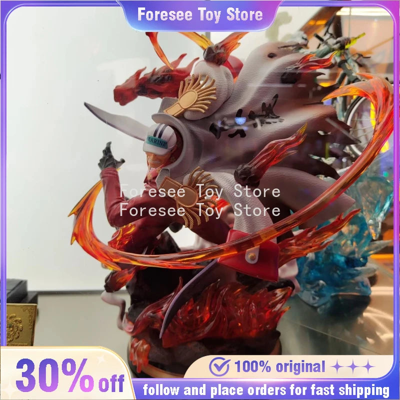 36cm Sakazuki Figure ONE PIECE Anime Surroundings Figure Light-up Collection Desktop Ornament Decorations Best Gift for Children