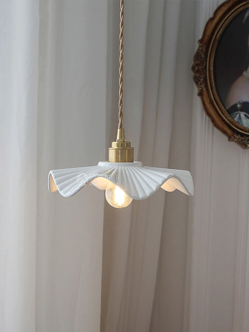 Japanese Ceramic Pendant Lights Scandinavian Light Luxury Pendant Lamp for Living Room Bedroom Dinning Room Kitchen Island