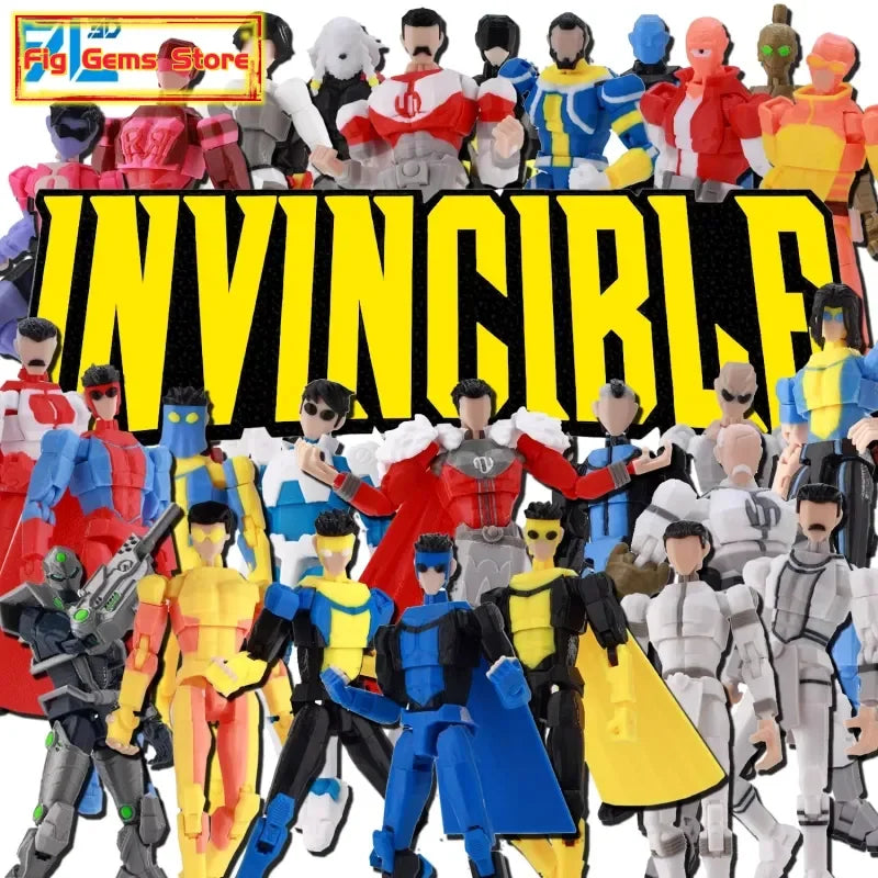 9L 3D Invincible Omni Man Titan Action Figure - Multi-Jointed Articulated Collectible Toy for US Comic Fans Display