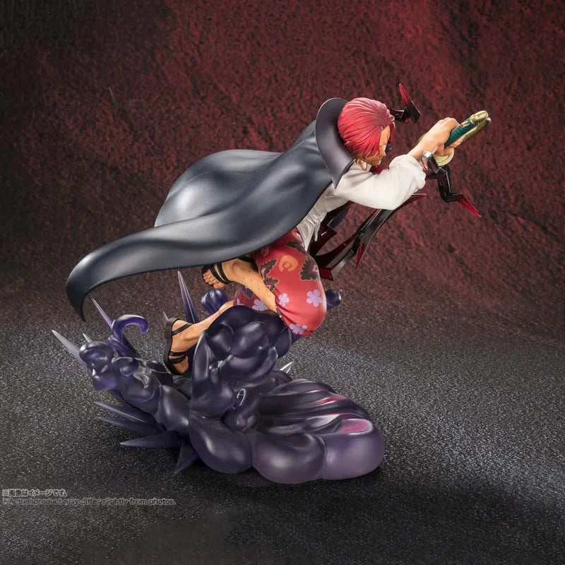 Bandai One Piece Anime Figure Figuarts ZERO Shanks Divine Departure Extra Battle Collectibles Model Action Figures Toys Boys Gif