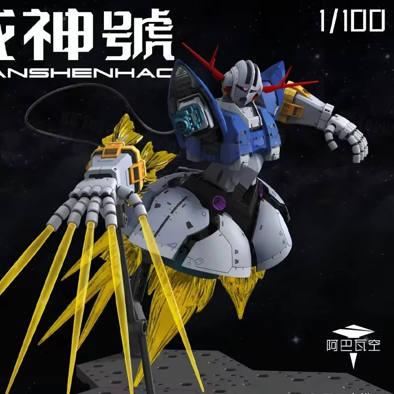 ABAWAKONG MG 1/100 MSN-02 Zeong RG Enlarged Version Assembly Model Kits Plastic skeleton Anime Action Figure Robot Plastic Model