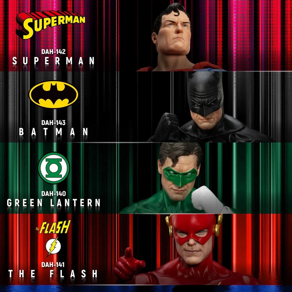 1/9 Justice League 8 Inches Action Figure Superman Batman The Flash Green Lantern Movability Ornament Collectible Gift For Fans